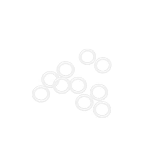 Silicone O-Rings, 14mm OD 9.2mm ID 2.4mm Width VMQ Seal Gasket for Compressor Valves Pipe Repair, White, Pack of 10