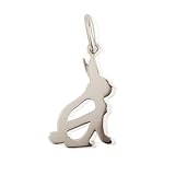 プラチナペンダントトップ ペンダントトップ プラチナ ネックレス トップ レディース アニマル 動物 シルエット 犬 猫 (うさぎ)