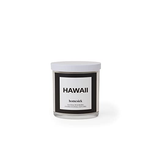Homesick Premium Scented Candle, Hawaii - Scents Of Pineapple, Coconut, 7.5 Oz, 30-35 Hour Burn, Gifts, Soy Blend Candle Home Decor, Relaxing Aromatherapy Candle #TOP30