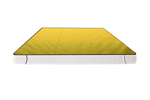 Image of The Furnishing Tree Mattress Protector /Waterproof Bedsheet Size WxL 72x75 Inches Double Bed /King Size Polyester Yellow