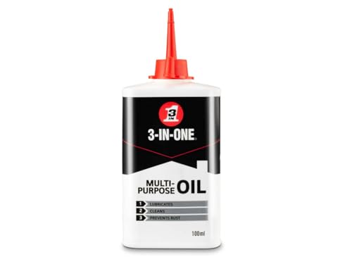 3-IN-ONE Multi Purpose Drip Oil 100ml – precision drip application, cleans, lubricates, and prevents rust, stops squeaks