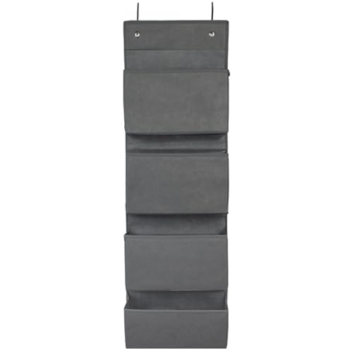 Joyful Moose Over the Door Hanging Organizer Closet Storage Bins Grey