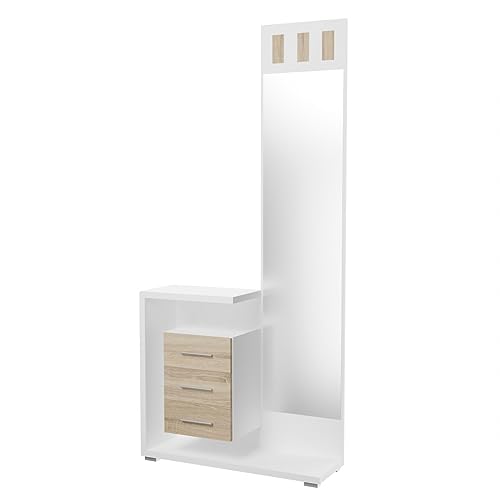 Mueble recibidor vertical Odette para ganar espacio en el pasillo 6