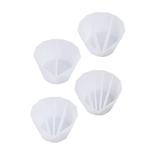 Loigohon �V���R�����������J�b�v 4�s�[�X�Z�b�g �����f�U�C�� �������ȃA�[�g�c�[���A�G�|�L�V�N���t�g DIY�v���W�F�N�g�Ή� �y�C���g�~�L�V���O �ȒP���� �\�t�g�V���R�[���f�ނŎg���₷��