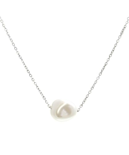 [ヴァンテーヌ] VINGTAINE ネックレス バロックパール チェーン サージカルステンレス 一粒 金属アレルギー対応 アクセサリー TC063-S-