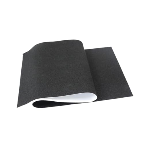 kowaku Long Skateboard Grip Tape Anti Slip Practical Black Longboard Supply for Skate Board Decks Self Sticky 31.89x8.27 Sand Paper, Rectangular