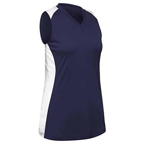 Champro Girls' Traditional, Navy, White, Small