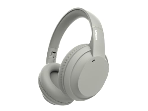 Image of PHILIPS TAH4050 Wireless Bluetooth Headphones with Mic, 40mm Dynamic Drivers, Bluetooth 6.0, Up to 30H Playtime, Dual Device Pairing, USB-C Fast Charging, AUX Support, Over-Ear Headset, Silk Beige