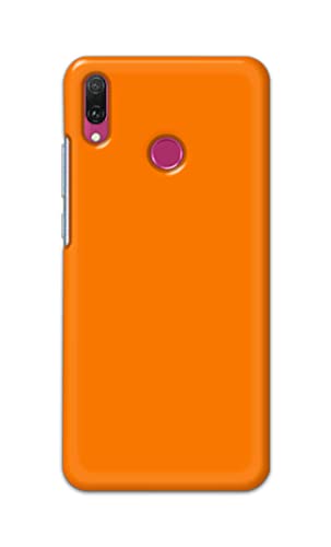 Image of Plain Orange Hard Back Case Cover for Huawei Y9 (2019), JKM-LX1, JKM-LX2, JKM-LX3, JKM-AL00 /JKM-TL00 Back Cover -(J5) VNS2229