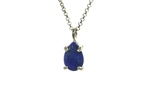 Collier de Lapis Lazuli en argent sterling fait à la main pour femme