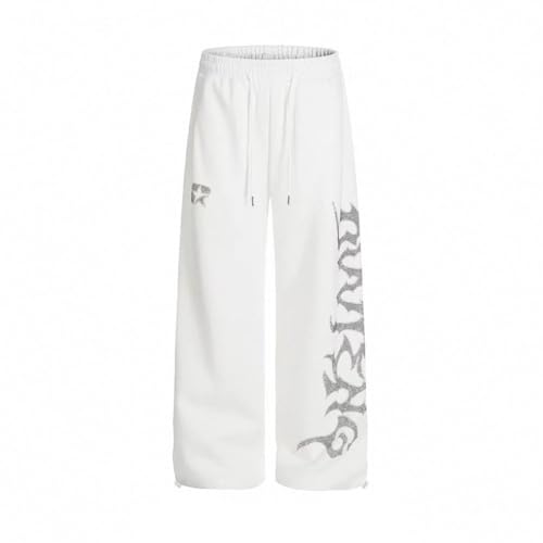 Pantalon de jogging large à paillettes avec taille élastique confort Y2K
