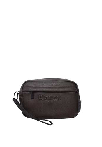 Pochette Blauer en cuir marron foncé au format pratique taille unique