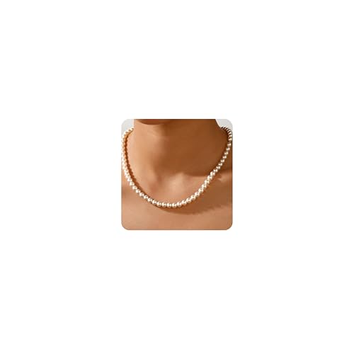 Ritach Pearl Necklaces for Women - Choker Necklace for Women Pearl Necklace Dainty Gold Necklace for...