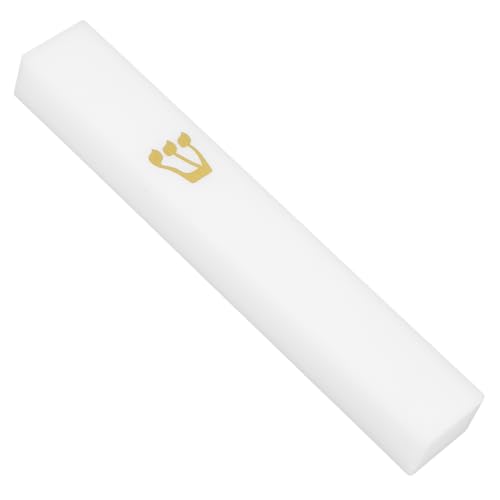 HOLIDYOYO Decoración Mezuzá De Resina para Puerta Judía Religiosa Impermeable con Pergamino Y Herramientas De Instalación para Interiores Y Exteriores