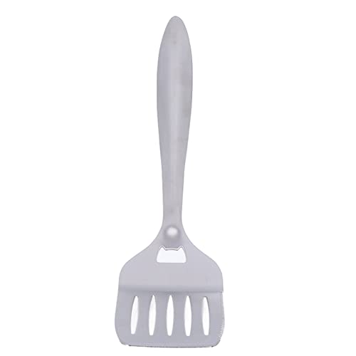 Portable Stainless Steel Frying Spatula with Long Kitchen Grip Mango, Silver