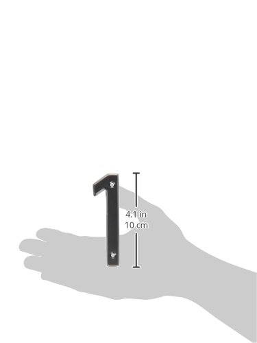 HY-KO Products BR-42OWB/1 Prestige House Number 1 (ONE), 4 In, Bronze, 4\ - Image 3