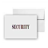 Security Guard Cop Officer, quality blank cards CC-22742