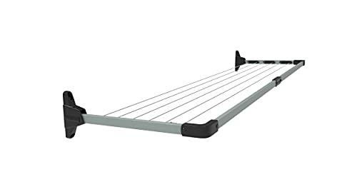 Daytek Mk2 Fold Down Clothesline - Slim, 42.7 Feet Drying Space