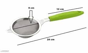 ImegaZ Tea Strainer for Kitchen, Chhani - Chhani for Tea & Coffee, Tea Filter Stainless Steel, Tea and Coffee Strainer Filter with Stainless Steel Mesh - 3qty 4