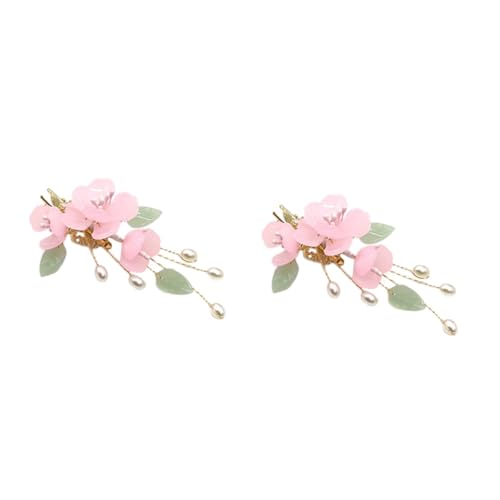Barrette vintage imitation jade ornement élégant pour mariage