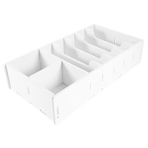 EXCEART Money Tray Cash Register Drawer Insert Tray Portable Currency Till Replacement Money Organizer Storage Box Case with 5 Bills 2 Coins Compartments