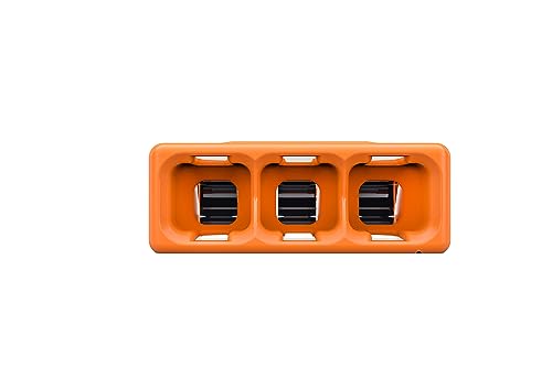 WAGO COMPACT splicing connector; for solid and stranded conductors; max. 4 mm²; 3-conductor; orange cover; Surrounding air temperature: max 85°C (T85); 4,00 mm²; transparent - Image 2