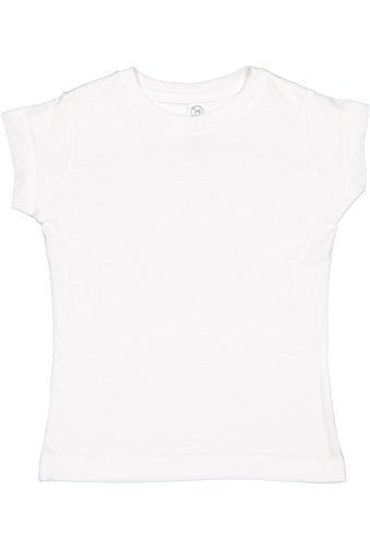 RABBIT SKINS Toddler Girls 100% Cotton Jersey Short Sleeve Tee (3316) - Main Image