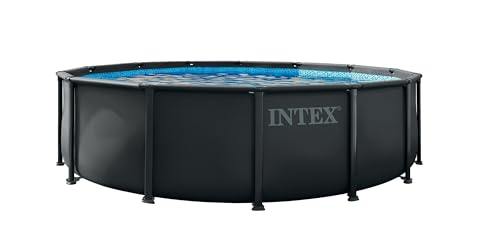 INTEX 26309MZ 14ft x 42in Ultra XTR Frame Deluxe Above Ground Swimming Pool Set with 925 GPH Sand Filter Pump, Removable Ladder, Ground Cloth, Pool Cover, SuperTough, Puncture and Rust Resistant