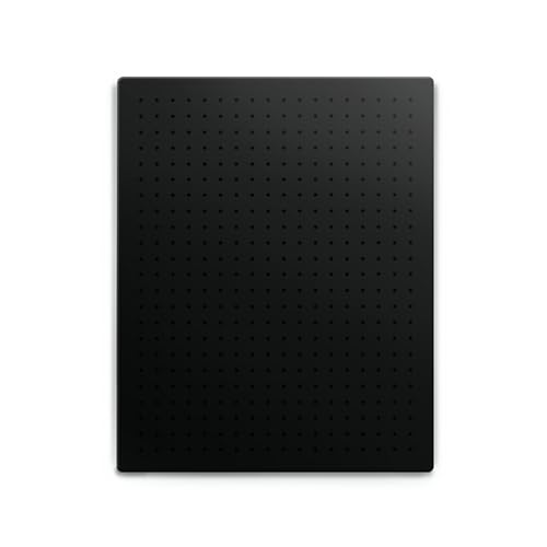 MYGRAPHY パンチングボード マグネットボード 有孔ボード 磁石対応 壁面をどこで収納空間に 厚さ1.5cm 丈夫で頑丈 フック取り付け可 デスク周り キッチン 配線の整理 工具収納 DIY 飾り収納 見せる収納 (幅40x奥行0.8x高さ50cm) ブラック ホワイト 黒 白 灰マット質感 金属板 パネル メッシュ ボード ケーブル 韓国製の商品画像（Amazon）