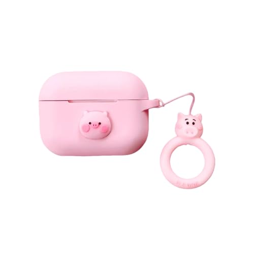 For Airpods pro3/pro2/pro�p�̃P�[�X �J�o�[ ���� �I�V���� �L�����N�^�[ ���킢���s���N�̓� �S�ʕی� �����h�~ �ϏՌ� (03,Airpods pro�p�P�[�X)