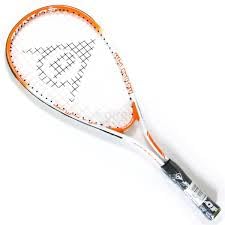 Raquette de squash Dunlop Fun Mini blanche et rouge pour initiation - 3