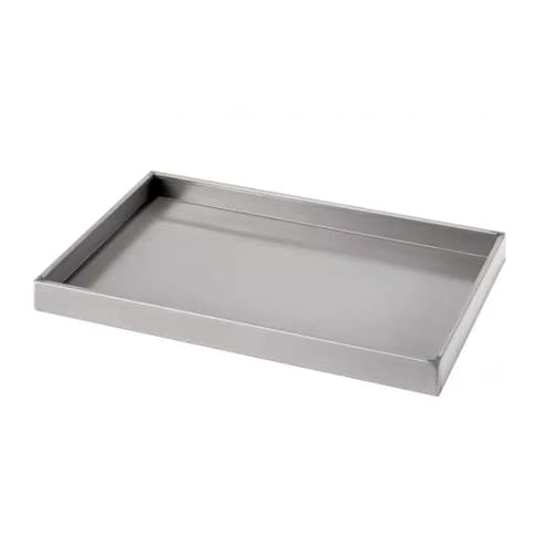 Bac de Récupération D'huile Étanche, Bac de Vidange en Acier Inoxydable pour Climatiseur, Chauffe-eau, Mini-réfrigérateur, Plateau de Cage pour Chien(40x60x5cm/16x24x2in)