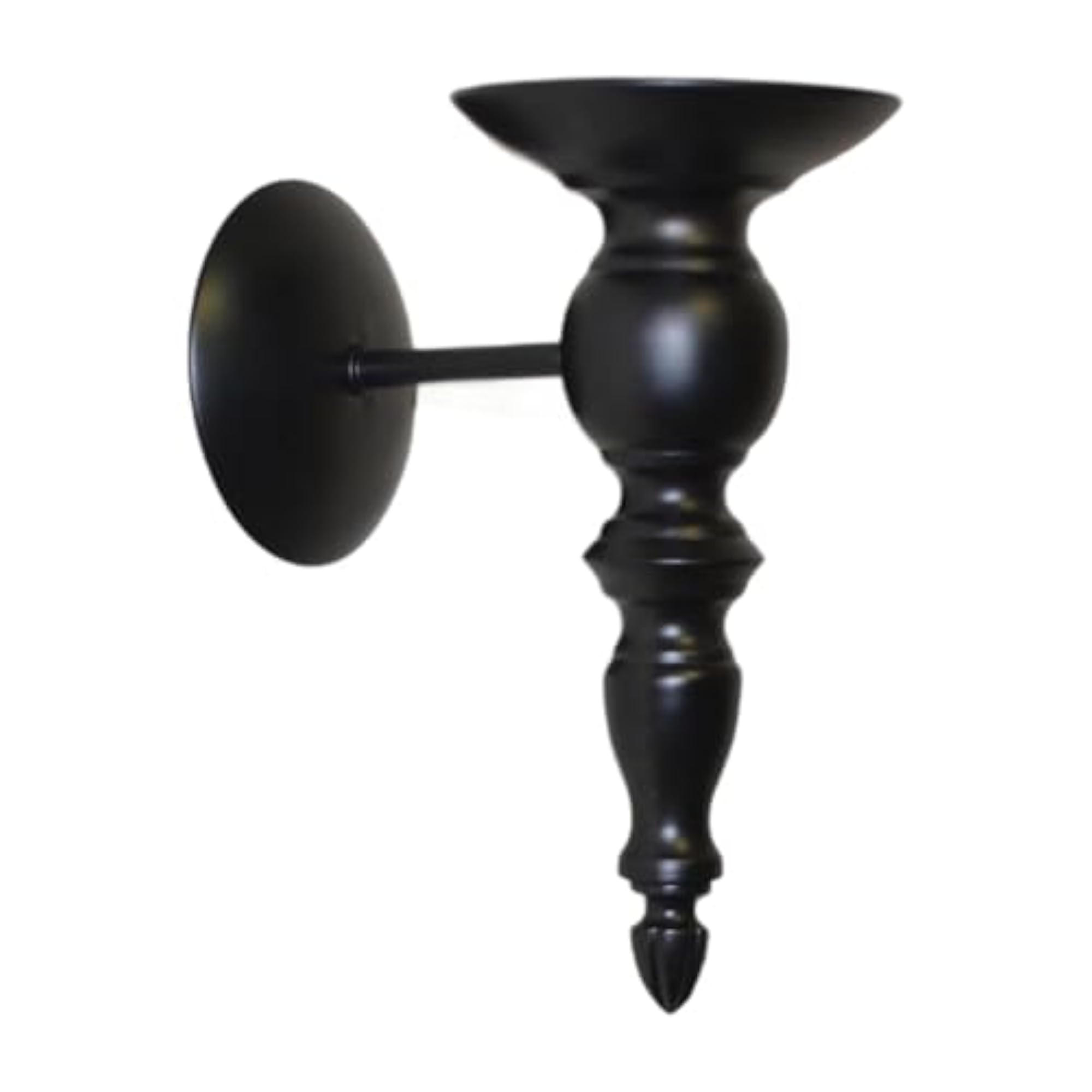 Wall Sconce Candle Holder for Tealight, Black Decor