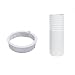 Ersatz-Abluftschlauch-Set für Midea tragbare Klimageräte, 15 cm Anschluss, verlängerbar bis 1,5 m, aus PP/ABS mit Stahlspirale, weiß