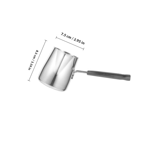 Miniatura 2 de Popetpop Taza De Leche De Acero Inoxidable Mango Taza De Burbujas De Leche Para Cocina Y Café
