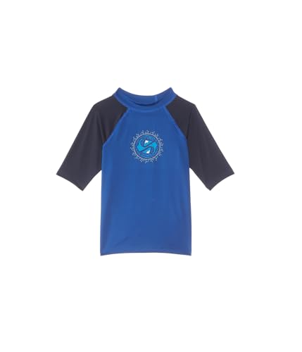 Quiksilver Boy's Everyday UPF50 Short Sleeve (Toddler/Little Kids) Navy/Blue 3 Toddler