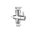 Chrome Brass Bathroom Toilet Bidet G1/2