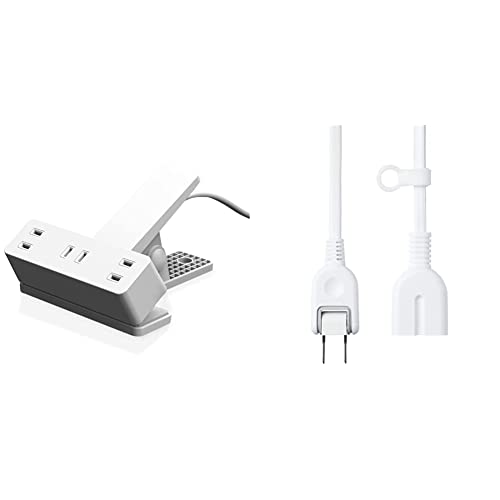 【延長コードセット 2m】 エレコム 電源タップ 雷ガード 3個口 クリップ ほこりシャッター付 スイングプラグ 3m ホワイト ECT-1430WHの商品画像（Amazon）