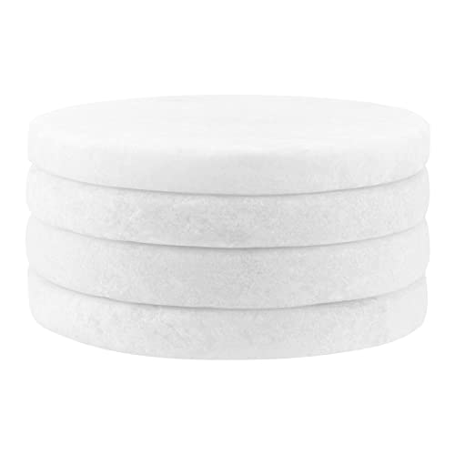 ZOENHOU 20 PCS 2.5 Inch White Round Painting Pebbles - Image 3