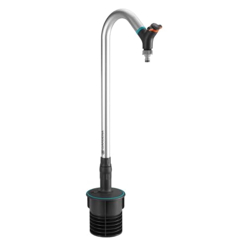 Gardena Pipeline Sprinkler System Garden tap: Rotatable tap, Anti-Splash tap Connector, Control and Shut-Off Valve, Installed Without Tools (08252-20)