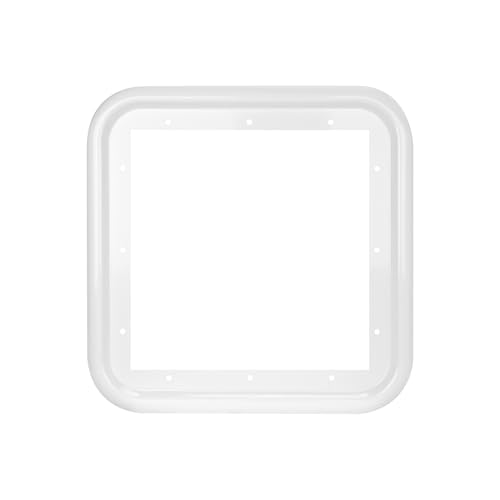 Image of FOGATTI RV Water Heater Door Trim Ring - 15 inch x 15 inch, White