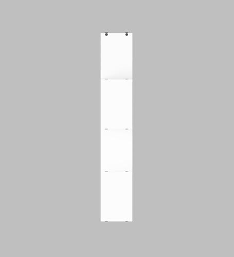 Image of Aura Multipurpose Modular Wall Racks /Shelves /Organiser /Decor Particle Board Wall Shelf (Number of Shelves - 7, White)