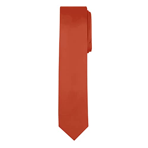 Image of Jacob Alexander Men's Skinny Width 2 inch Solid Color Tie