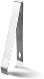 Voarge Räucherzubehör Räucherzange Kohlezange 16,4cm Lang Edelstahl Zange zum Räuchern von Räucherkohle Rostfrei stabile Shisha Grill Zange Küchenzange für Hochzeit Bar Party Büfett Grill Picknick