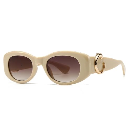 Lunettes de soleil de luxe pour photographie de rue beige : protégez vos yeux sans perdre le style