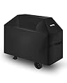VEVOR Grill Cover, 52 inch BBQ Covers for Outdoor Grills, Waterproof, Fade Resistant, Weather Resistant Heavy Duty 600D Polyester, Easy On/Off, with Hook-and-Loop Straps, Black