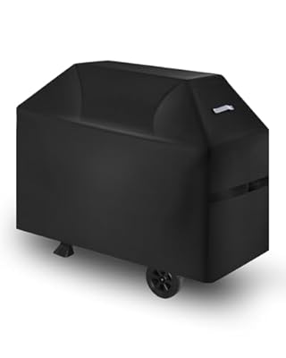 VEVOR Grill Cover, 52 inch BBQ Covers for Outdoor Grills, Waterproof, Fade Resistant, Weather Resistant Heavy Duty 600D Polyester, Easy On/Off, with Hook-and-Loop Straps, Black