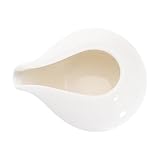 HOLIDYOYO Salsera de Cerámica para Salsa y Condimentos con Diseño Ergonómico para Uso Cocina y Restaurante Práctico Recipiente para Servir con Vertedor Antigoteo Accesorio Auxiliar para