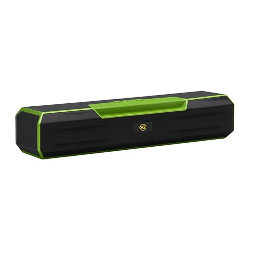 Image of OOGE Vibebox 7000 Bluetooth Speaker, 15W Portable Wireless Speaker with TWS Connection, Type-C Charging, AUX Input, FM Radio, USB & TF Card Support, 8H Playtime (Movie,Music Modes) (Green)