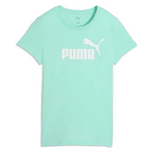 Image of Puma Women Cotton Letter Print Regular Fit Tees